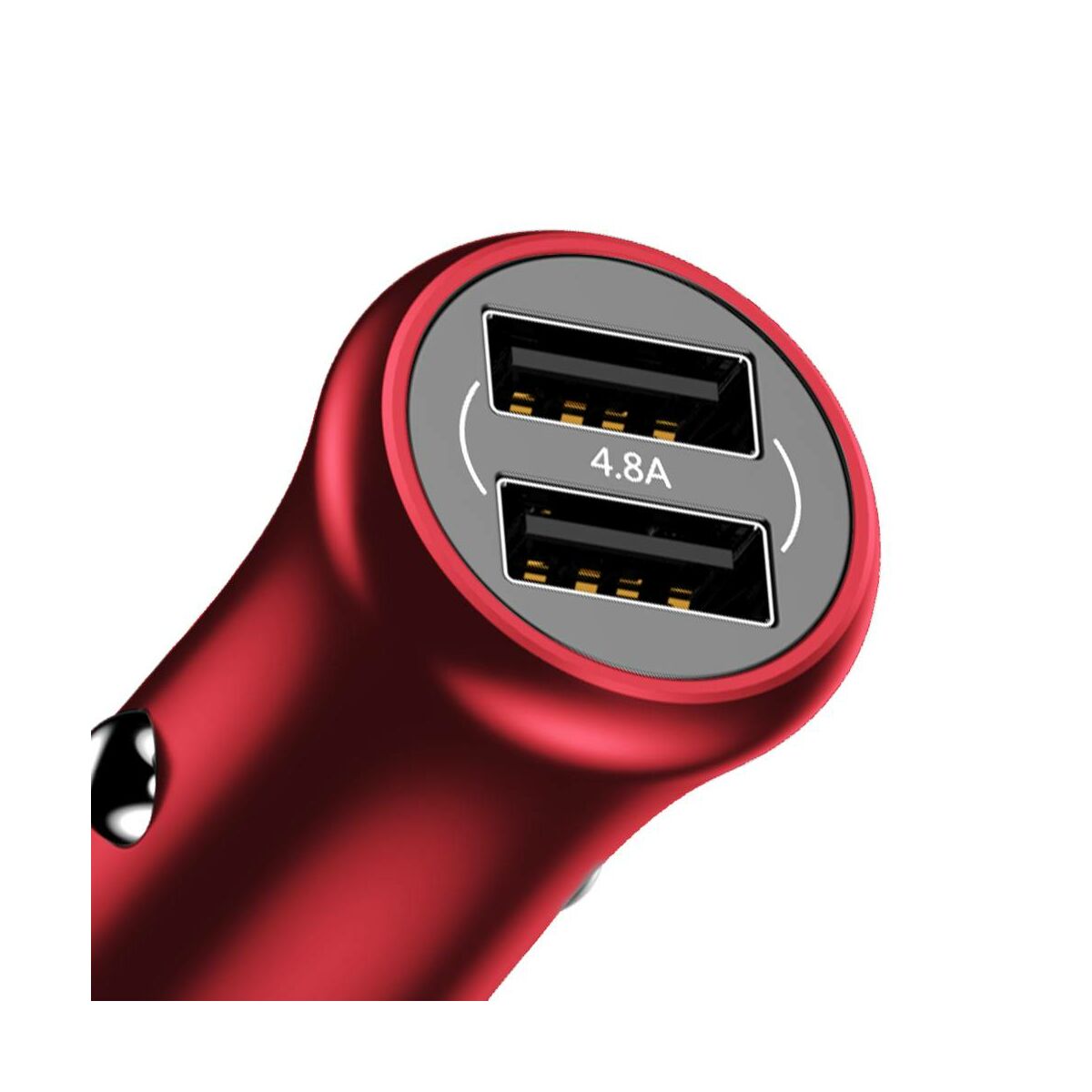 Kép 9/9 - Baseus autós töltő, Gentleman Dupla-USB, 4.8A, piros (CCALL-GB09)