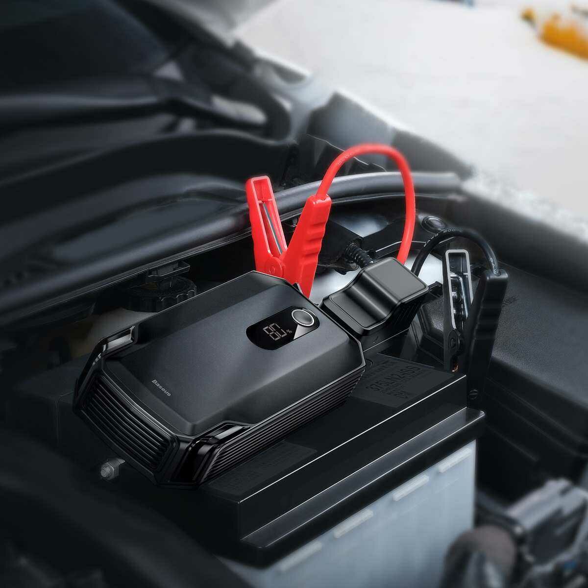 Kép 3/18 - Baseus autós kiegészítő, Power Starter / Power Bank Super Energy Max autó bikázó kis akksi (ind.áram 2000A/20000mAh, 42W), fekete CGNL020001