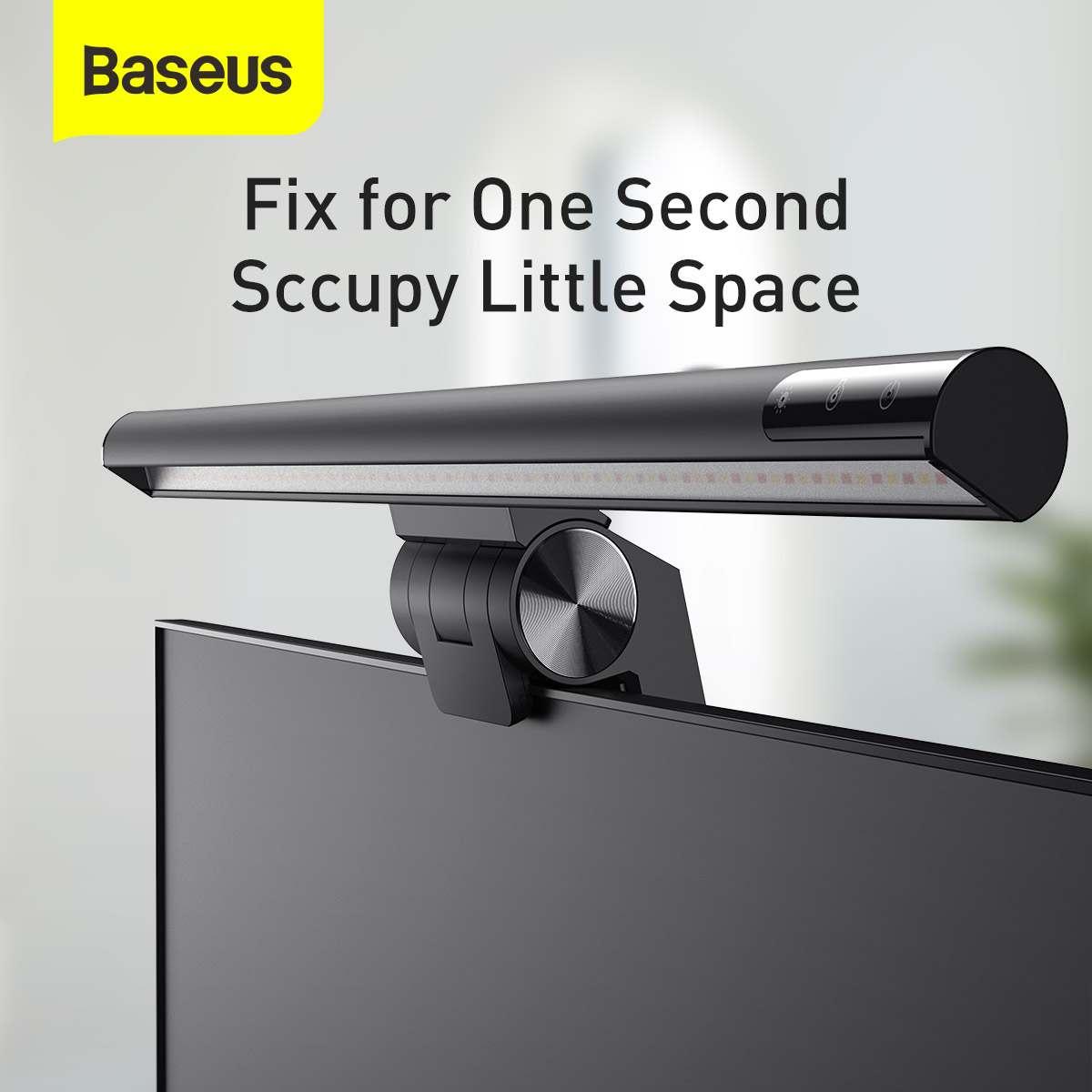 Kép 13/18 - Baseus otthon, i-wok series USB Fokozatmentesen sötétedő monitorra szerelhető függő lámpa 5W (Youth) 2800K/4000K/5500K, fekete (DGIWK-B01)