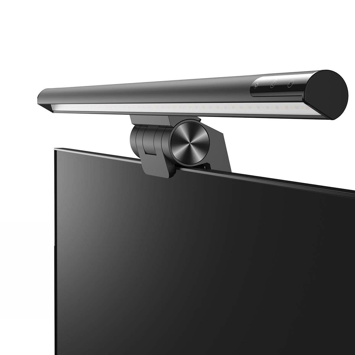 Baseus otthon, i-wok series USB Fokozatmentesen sötétedő monitorra szerelhető függő lámpa 5W (Youth) 2800K/4000K/5500K, fekete (DGIWK-B01)