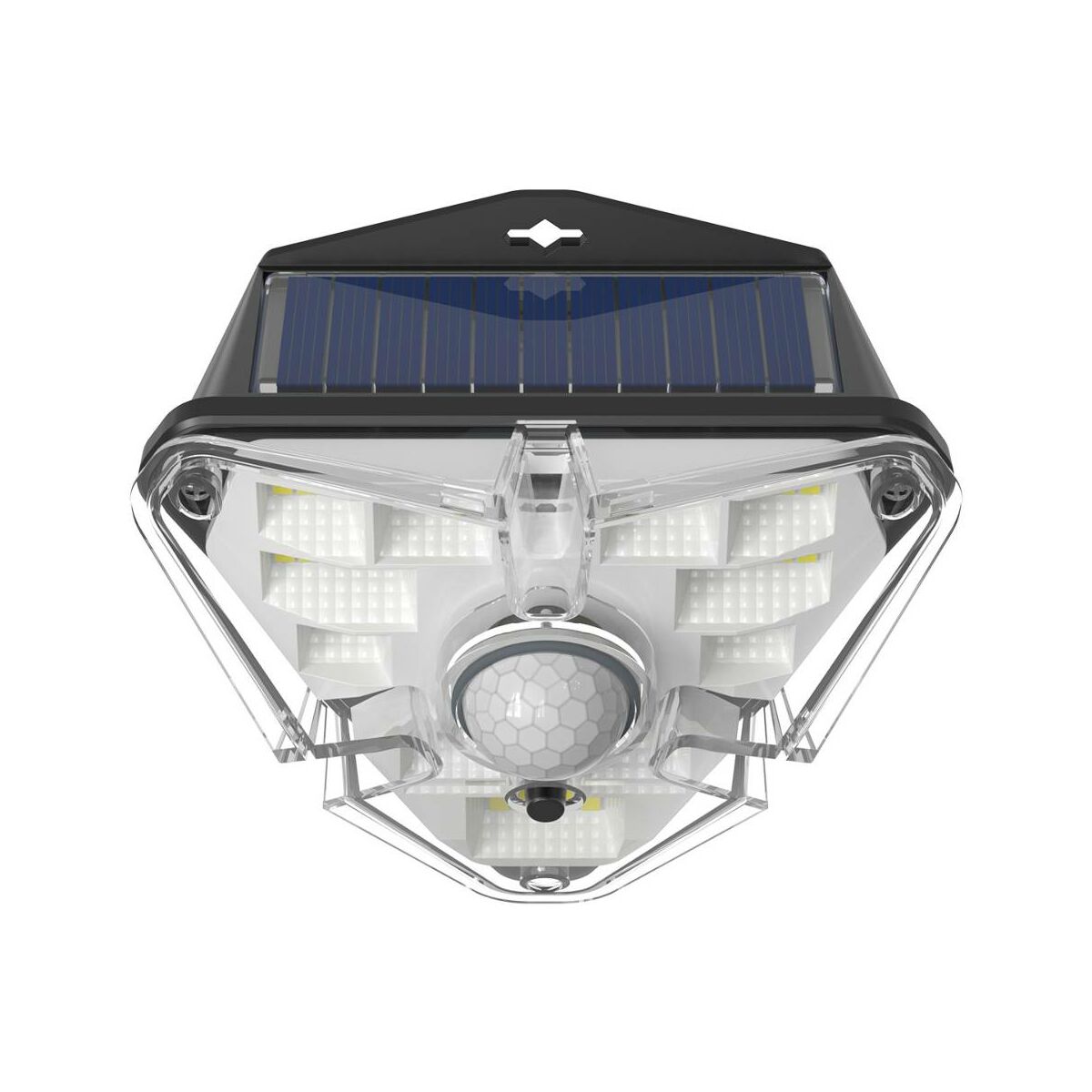 Kép 12/18 - Baseus otthon, Energy collection 3szög alakú napelemes, mozgásérzékelős fali LED lámpa, 0-8m és 120 fok, IPX5, (4db/doboz) fekete (DGNEN-B01