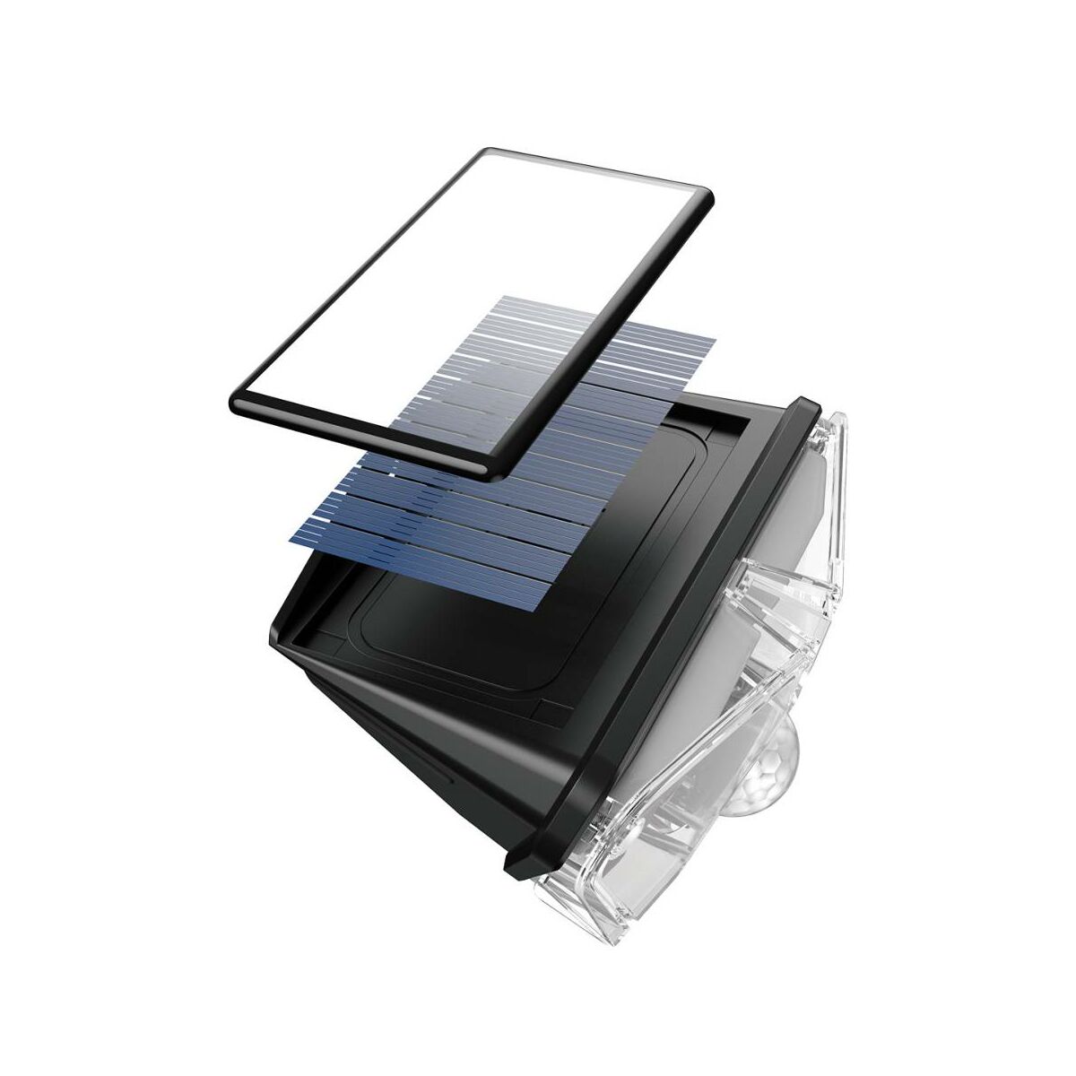 Kép 14/18 - Baseus otthon, Energy collection 3szög alakú napelemes, mozgásérzékelős fali LED lámpa, 0-8m és 120 fok, IPX5, (4db/doboz) fekete (DGNEN-B01