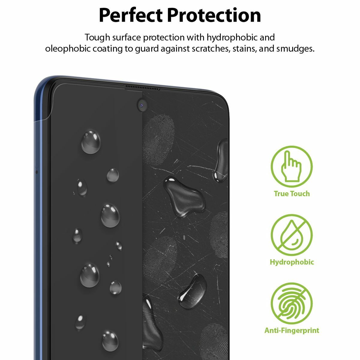 Kép 11/13 - Ringke Galaxy M51 kijelzővédő üveg (1+1 csomag), Átlátszó
