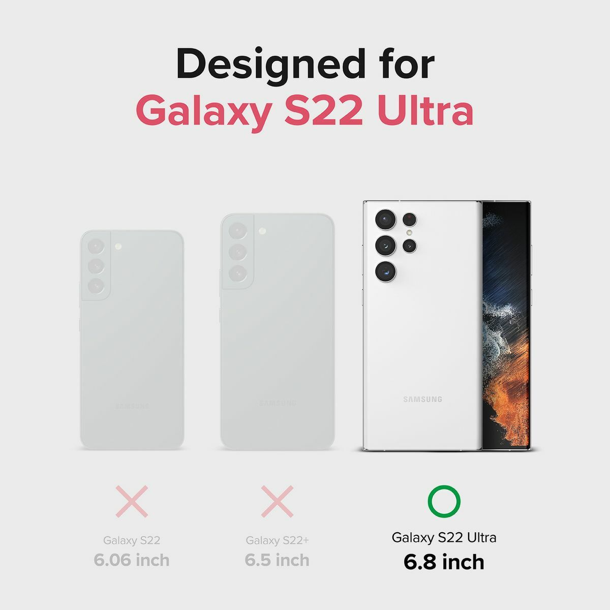 Kép 3/10 - Ringke Galaxy S22 Ultra tok, Fusion, Átlátszó