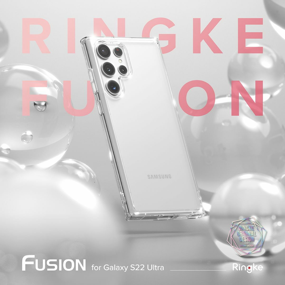 Ringke Galaxy S22 Ultra tok, Fusion,  Matt átlátszó