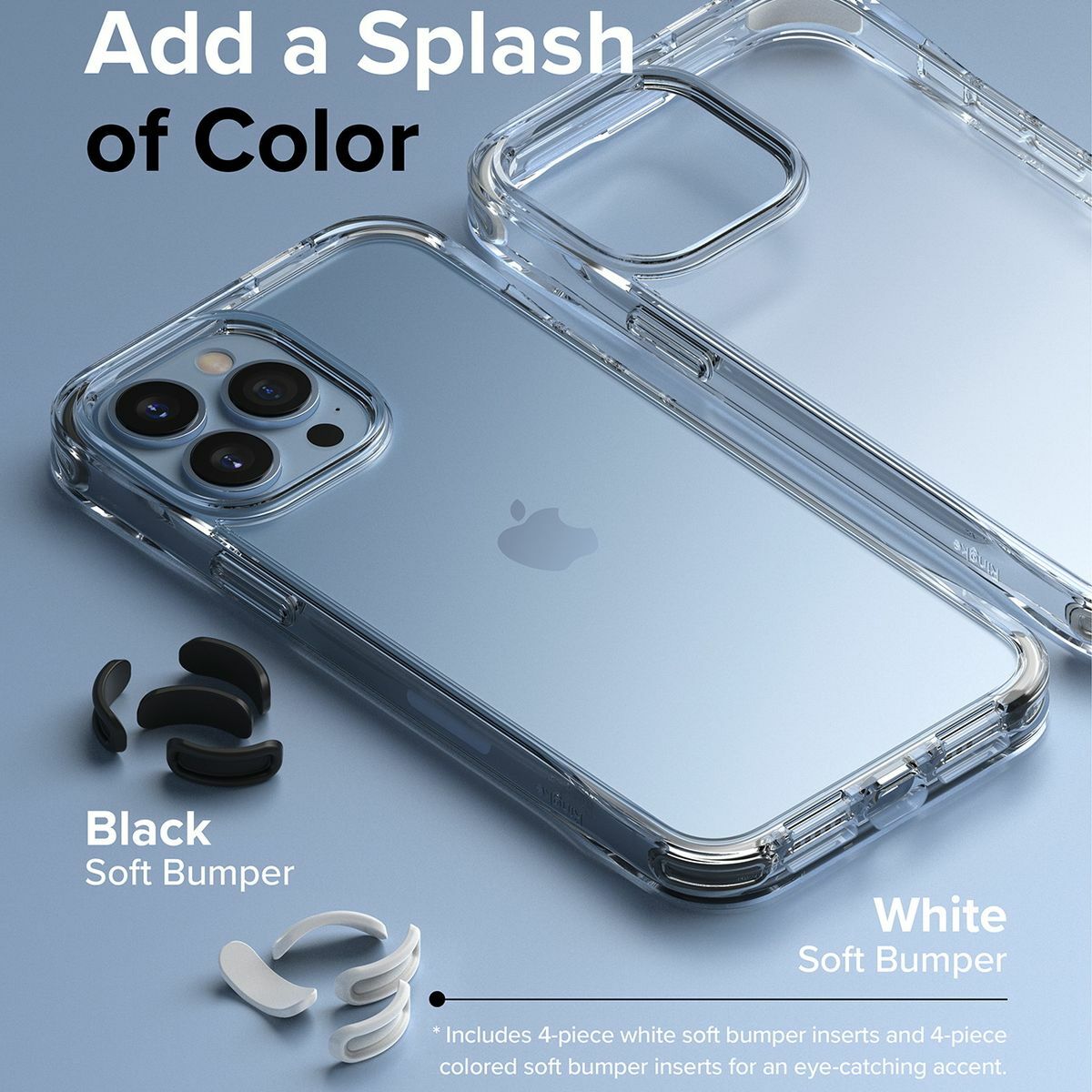 Kép 6/12 - Ringke iPhone 13 Pro Max tok, Fusion+, Fehér/fekete