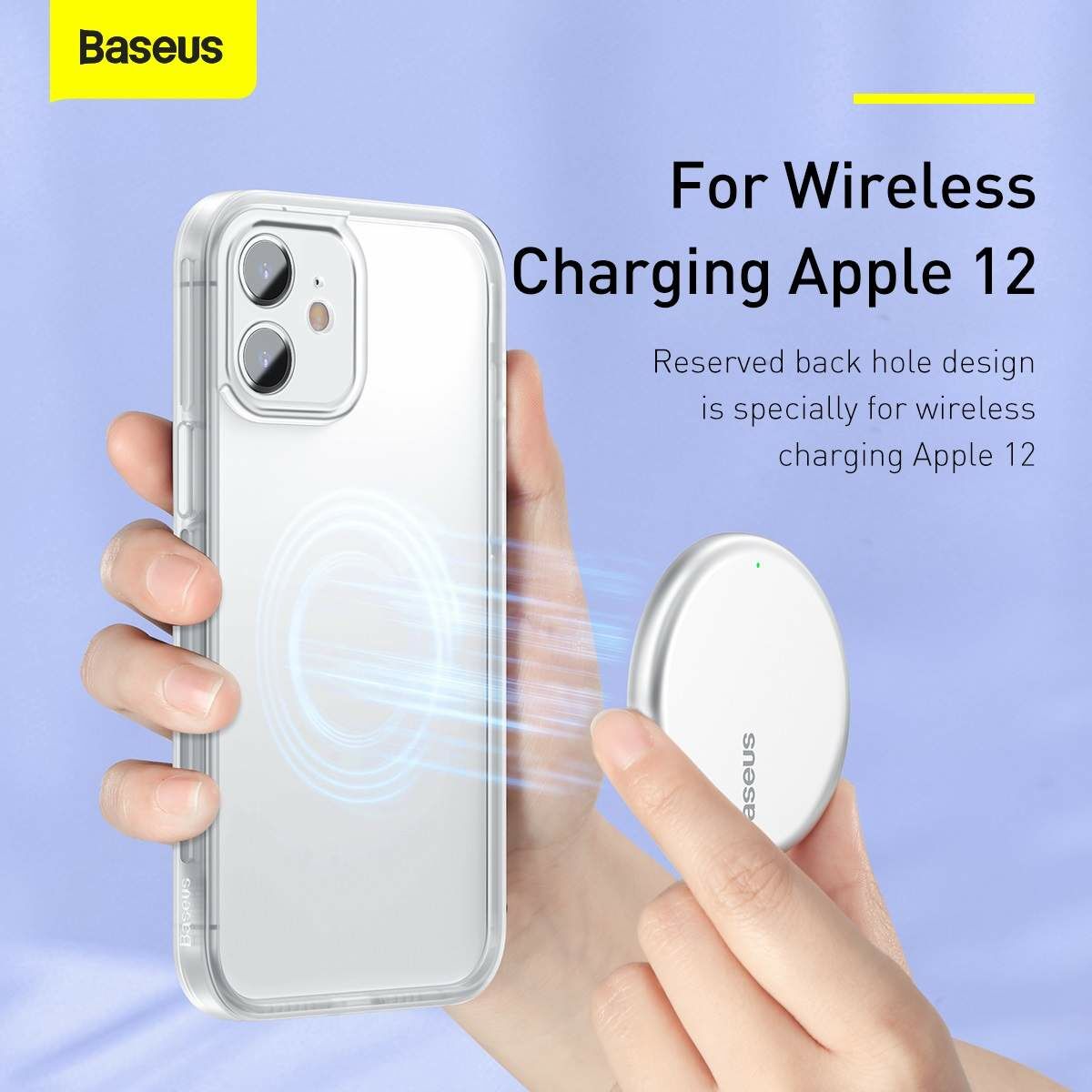 Baseus iPhone 12 mini Kamera lencsevédő kerettel tok, fehér (FRAPIPH54N-02)