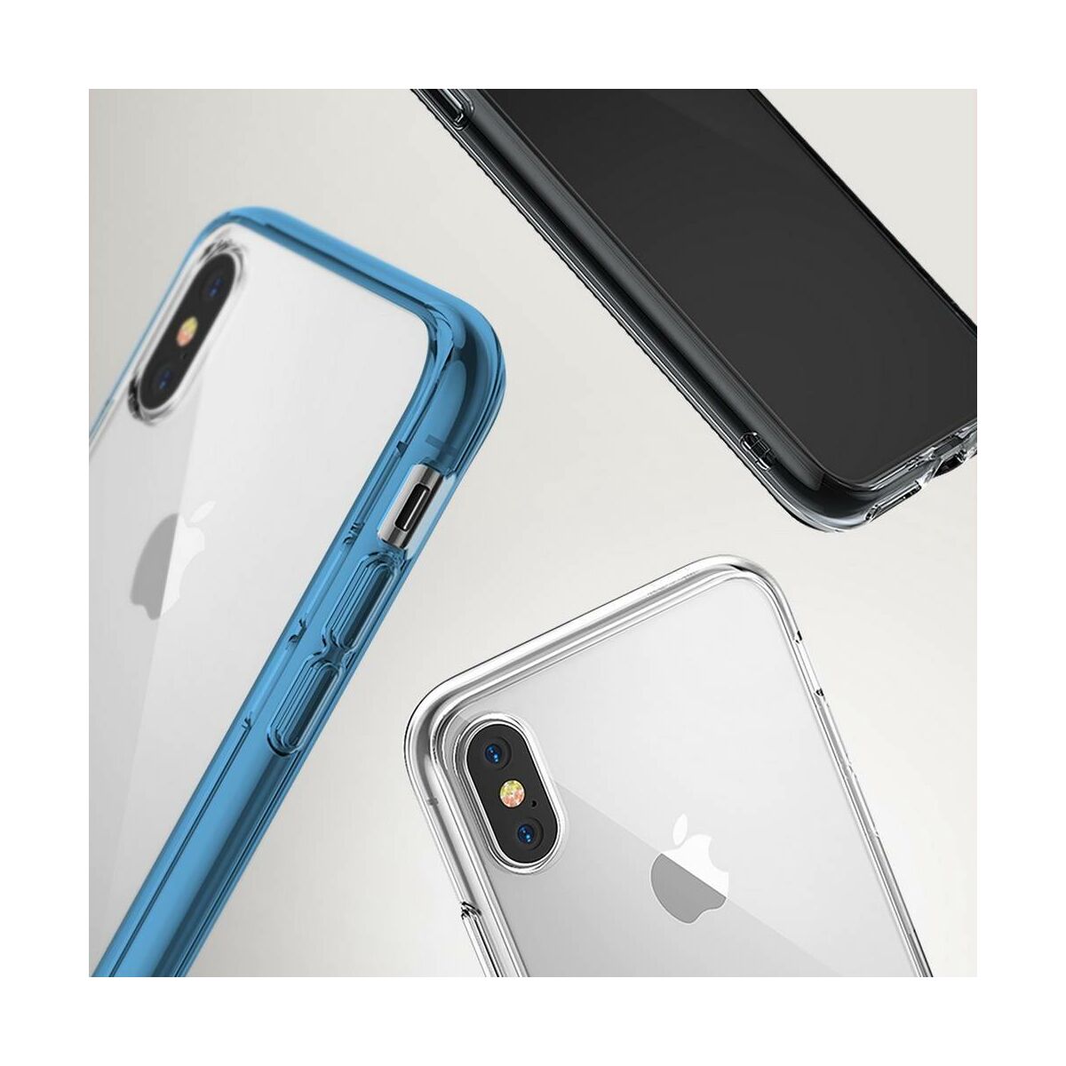 Kép 2/3 - Ringke iPhone X/XS tok, Fusion, kék