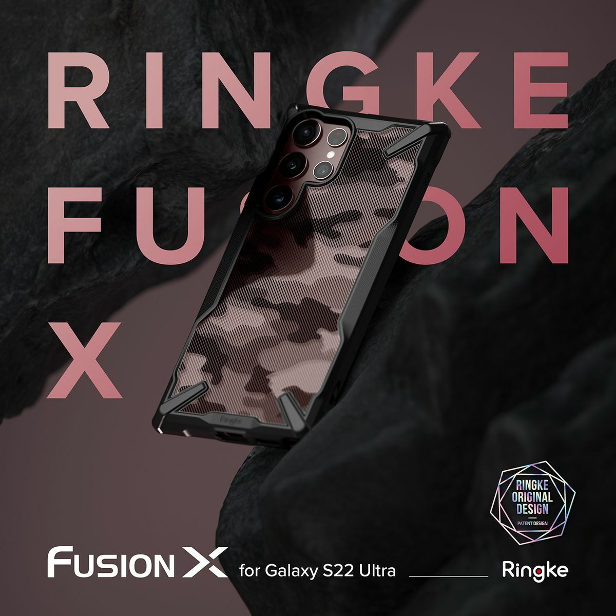 Kép 10/10 - Ringke Galaxy S22 Ultra tok, Fusion X, Fekete