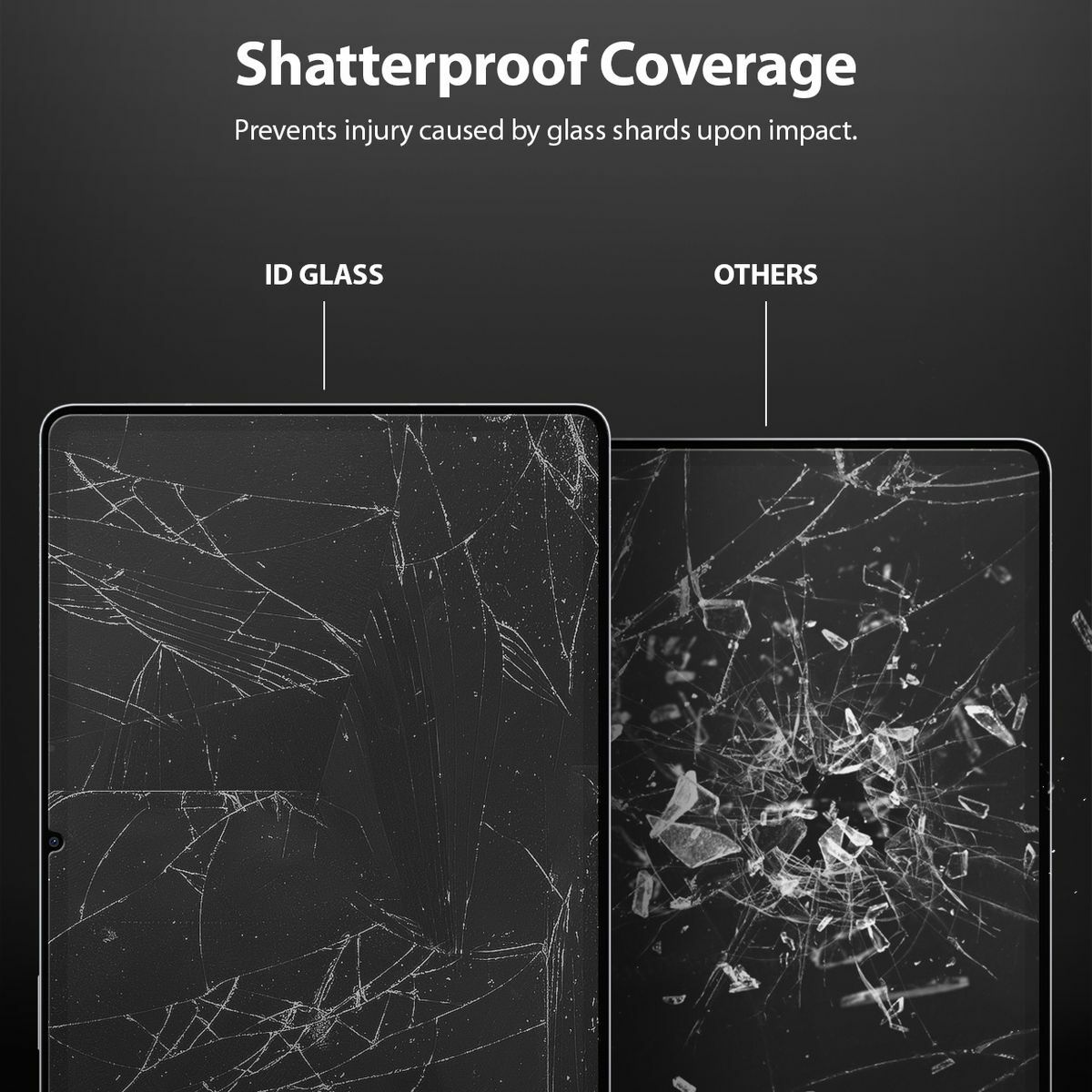 Kép 9/14 - Ringke Galaxy Tab S7 kijelzővédő, Invisible Defender ID, edzett üveg, átlátszó