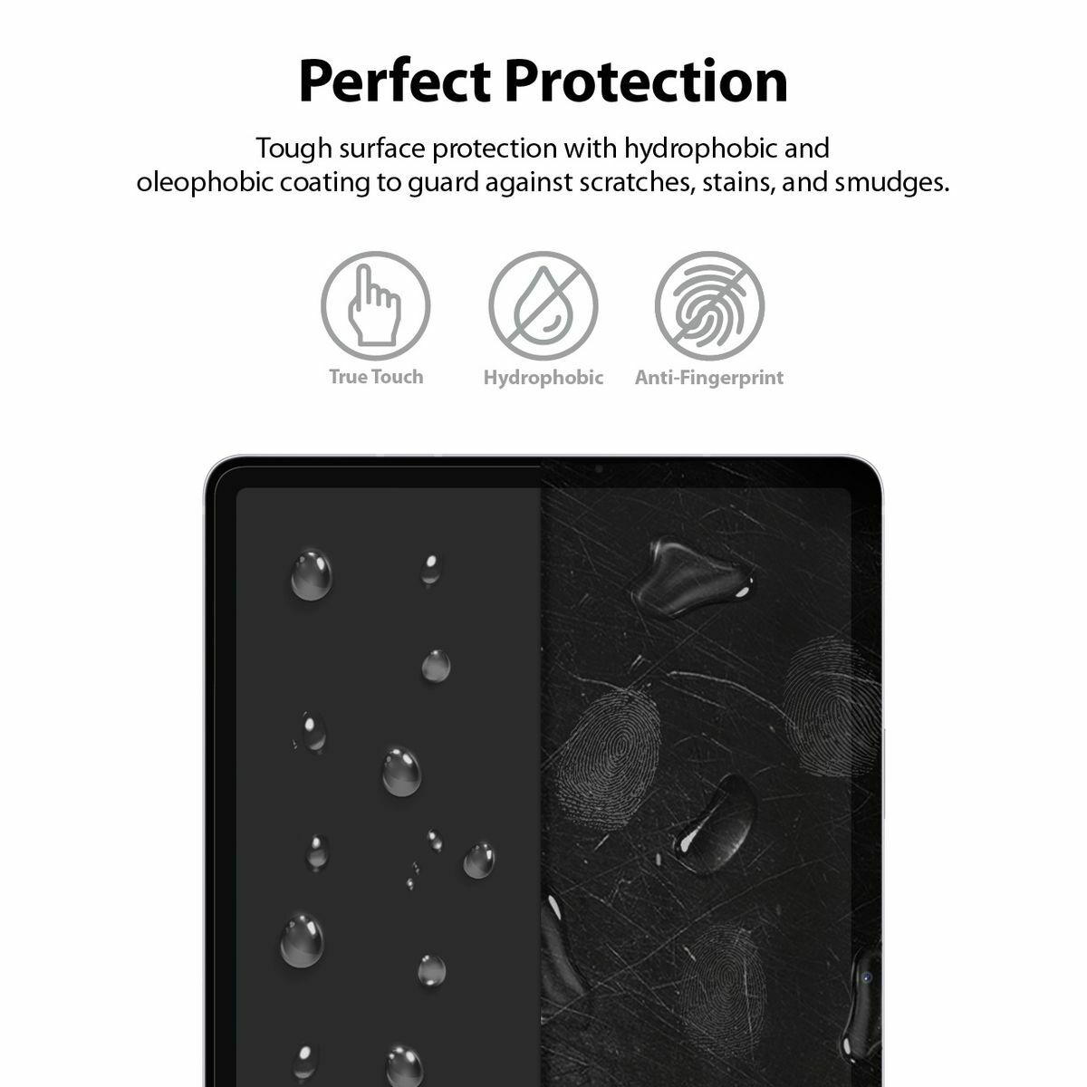 Kép 11/14 - Ringke Galaxy Tab S7 kijelzővédő, Invisible Defender ID, edzett üveg, átlátszó