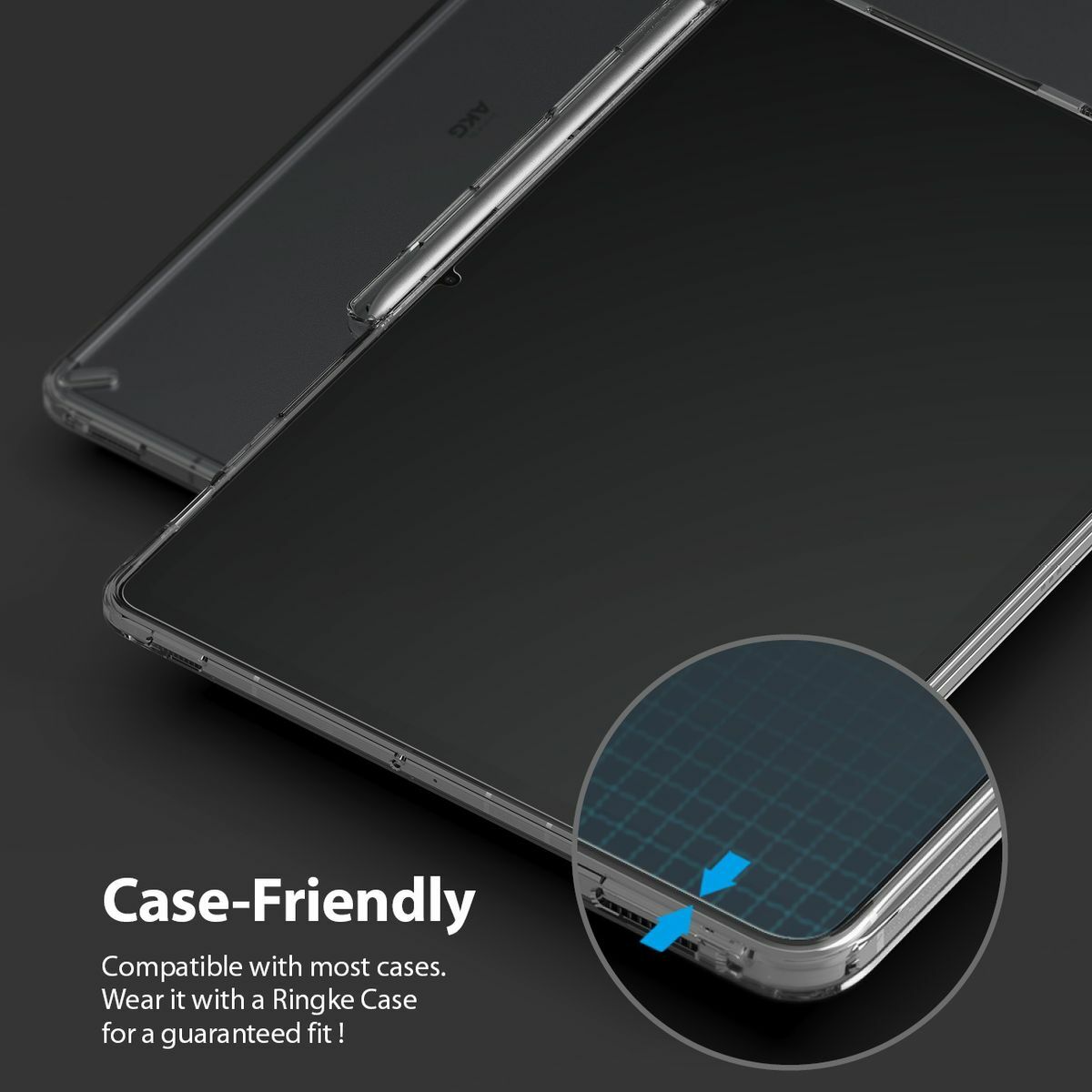 Kép 13/14 - Ringke Galaxy Tab S7 kijelzővédő, Invisible Defender ID, edzett üveg, átlátszó