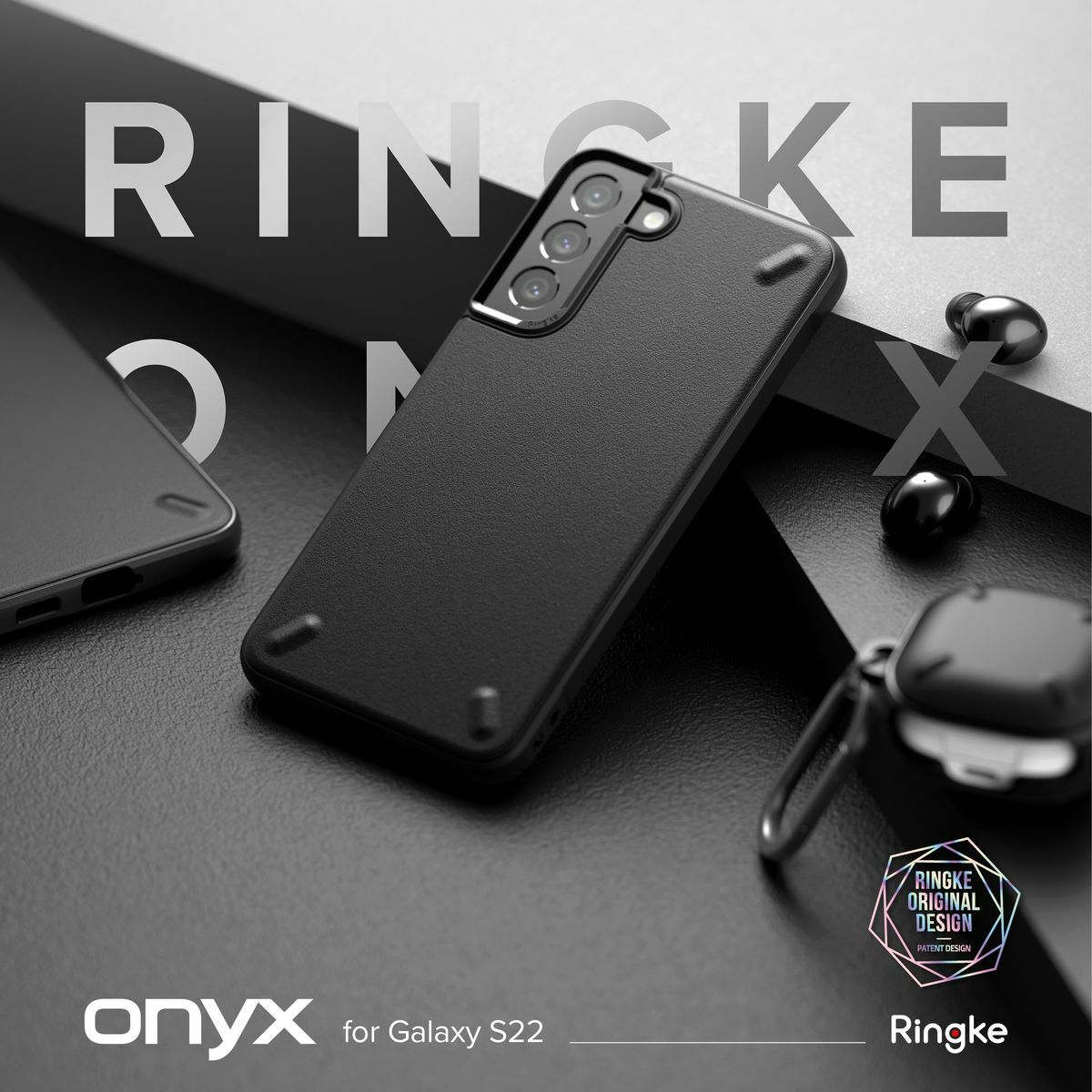 Kép 11/11 - Ringke Galaxy S22+ tok, Onyx, Kék