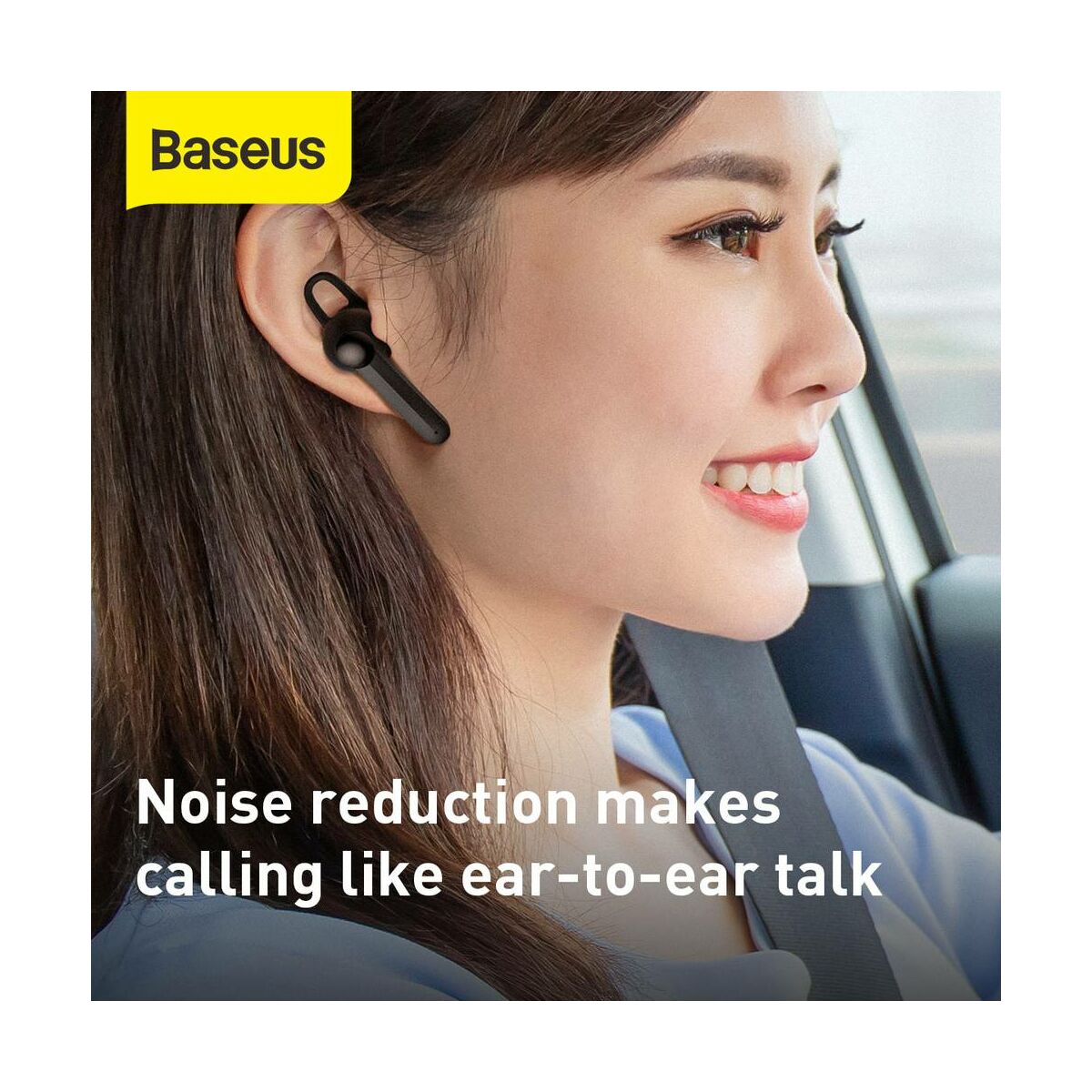 Kép 4/12 - Baseus fülhallgató, Bluetooth Encok A05, Headset, vezeték nélküli, Mono, BT 5.0, fekete (NGA05-01)