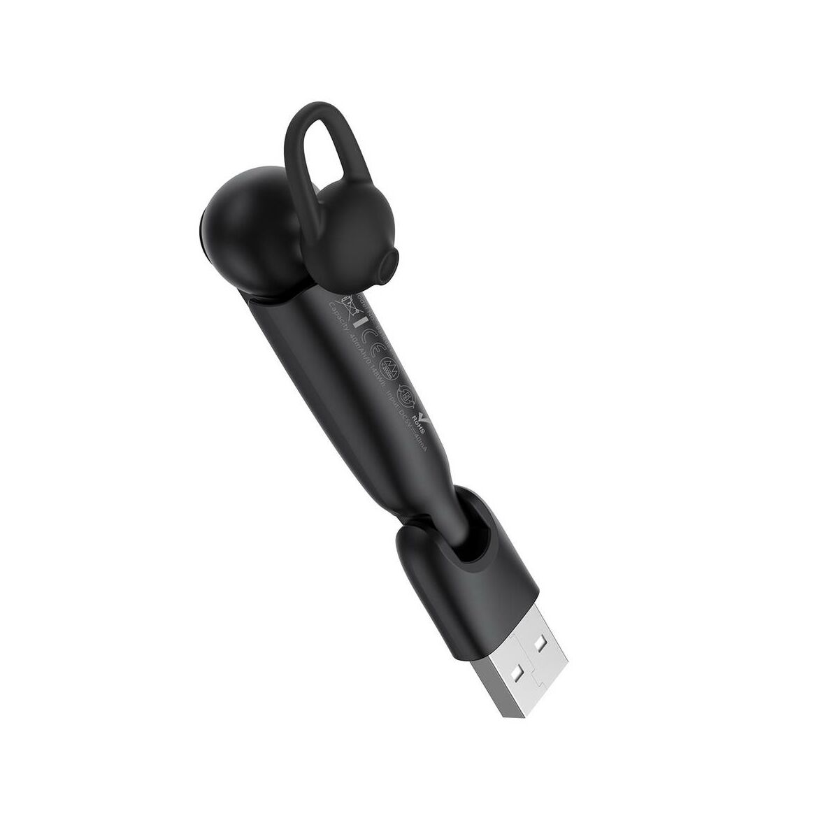 Kép 7/12 - Baseus fülhallgató, Bluetooth Encok A05, Headset, vezeték nélküli, Mono, BT 5.0, fekete (NGA05-01)