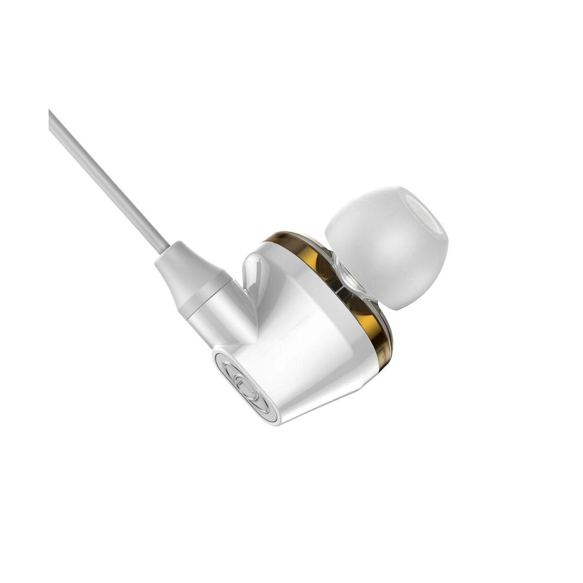 Kép 6/9 - Baseus fülhallgató, Encok H08, Immersive virtual 3D gaming, mini jack, vezetékes, vezérlővel, fehér/szürke (NGH08-2G)
