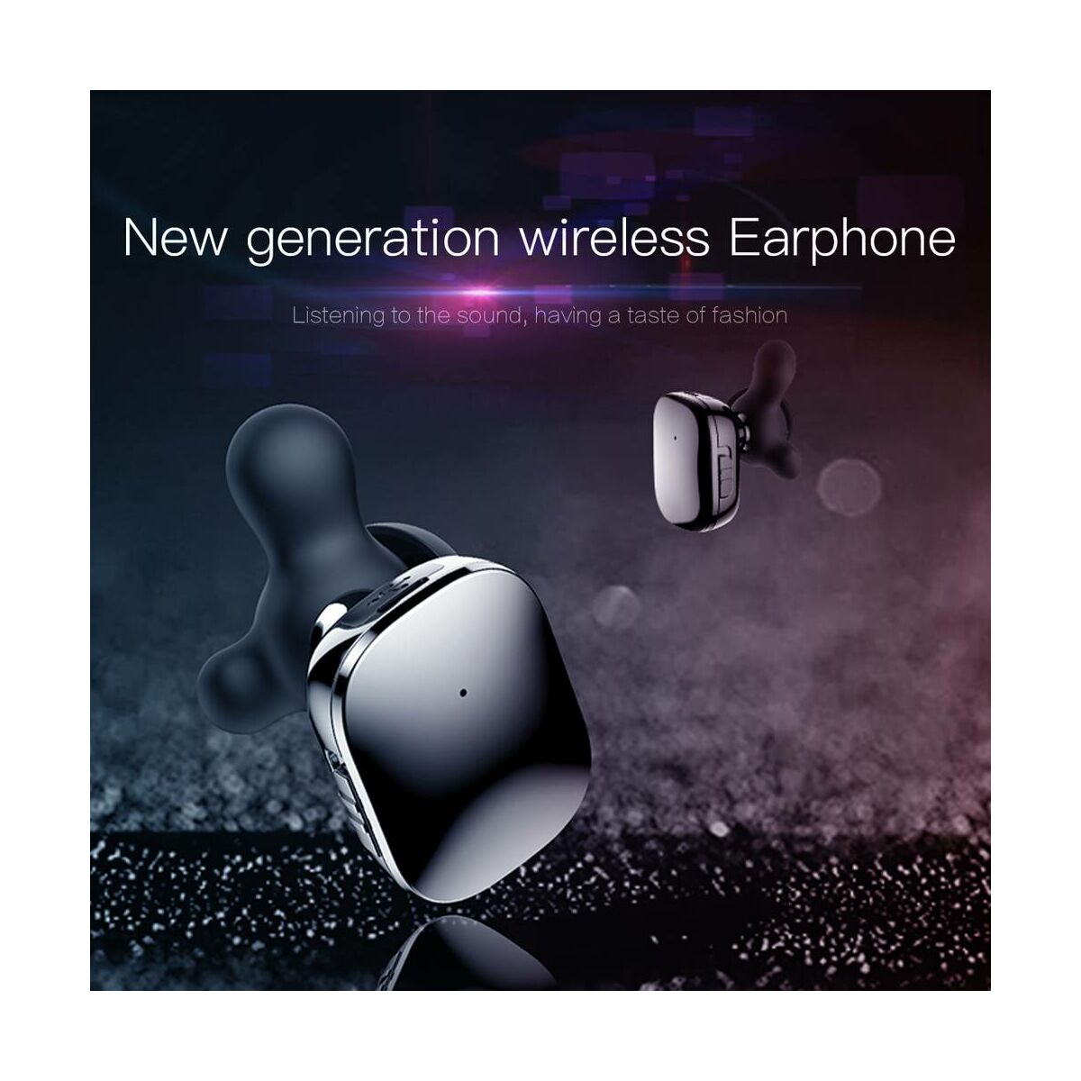 Kép 3/10 - Baseus fülhallgató, Bluetooth Encok W02, Truly Wireless Touch Control, Binaural, zajcsökkentés, HD hang, BT 4.2, fekete (NGW02-01)