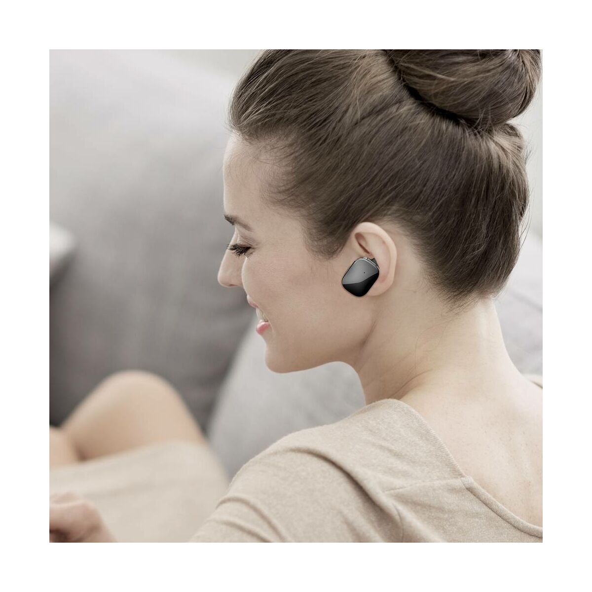 Kép 9/10 - Baseus fülhallgató, Bluetooth Encok W02, Truly Wireless Touch Control, Binaural, zajcsökkentés, HD hang, BT 4.2, fekete (NGW02-01)
