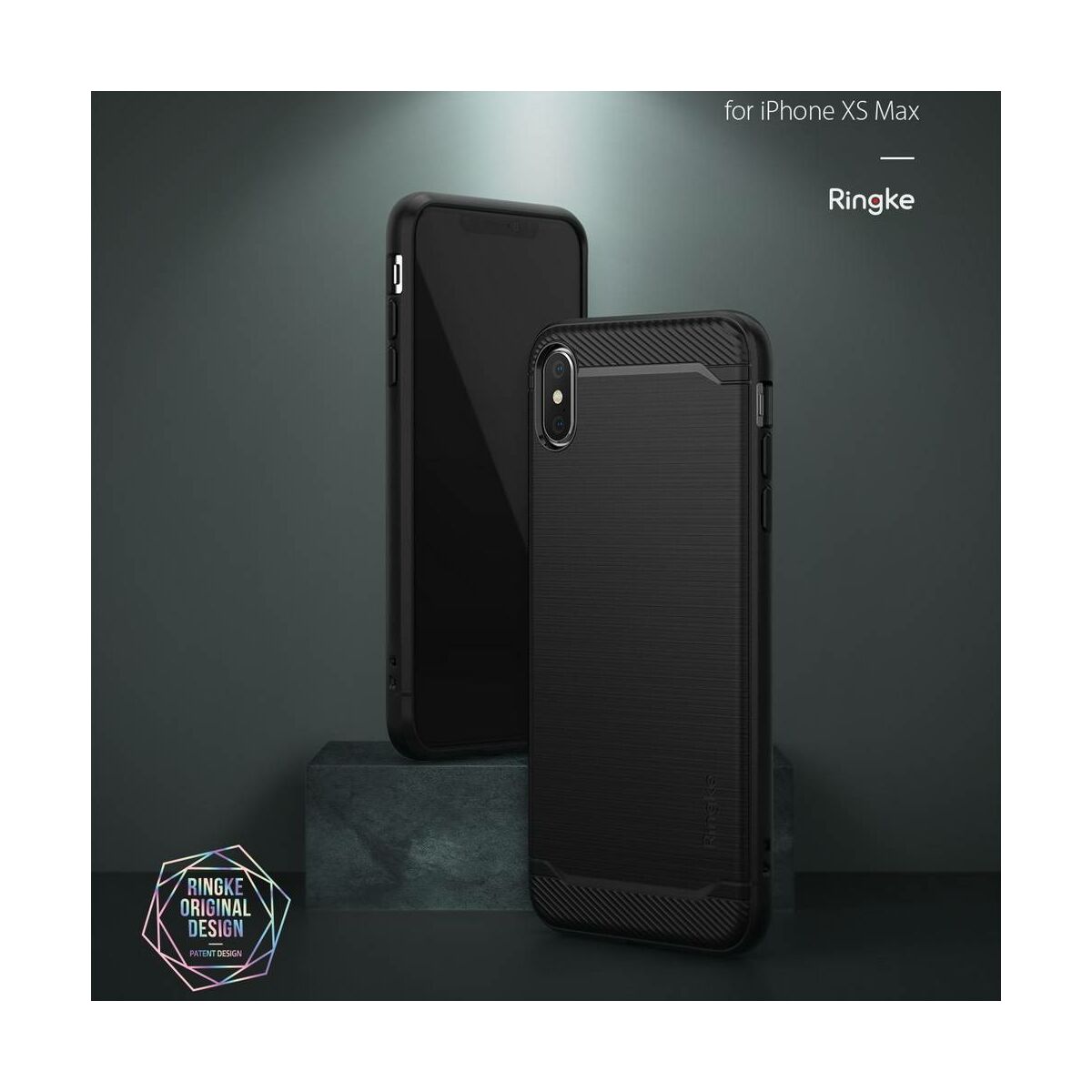 Kép 5/5 - Ringke iPhone XS Max tok, Onyx, fekete