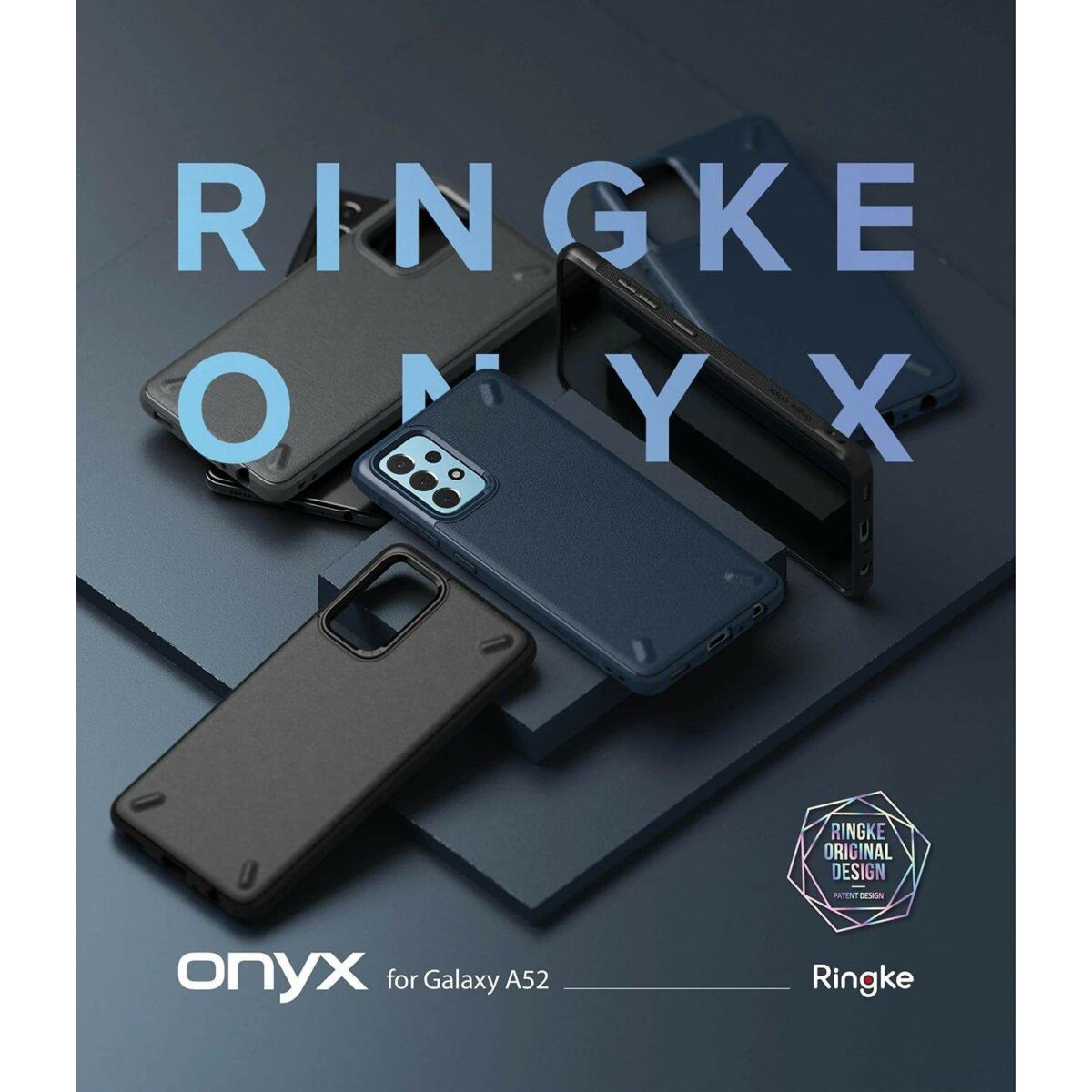 Kép 3/11 - Ringke Galaxy A52 5G/4G tok, Onyx, Fekete