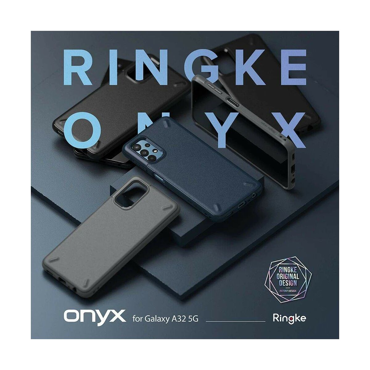 Kép 3/11 - Ringke Galaxy A32 5G tok, Onyx, Fekete