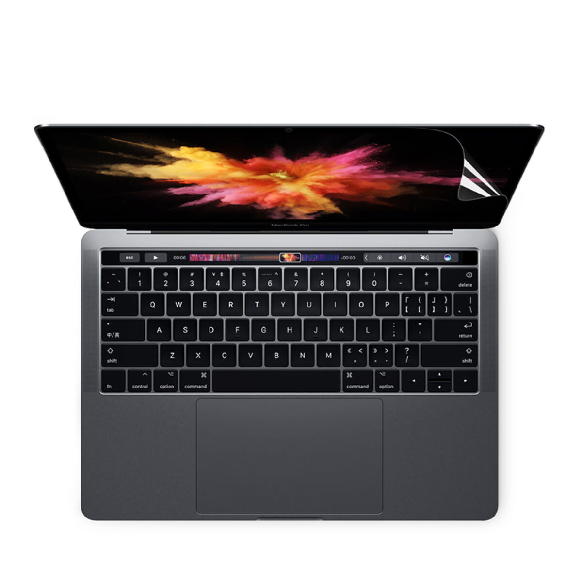 WiWU MacBook 15 inch Touch bar kijelzővédő fólia, Átlátszó 