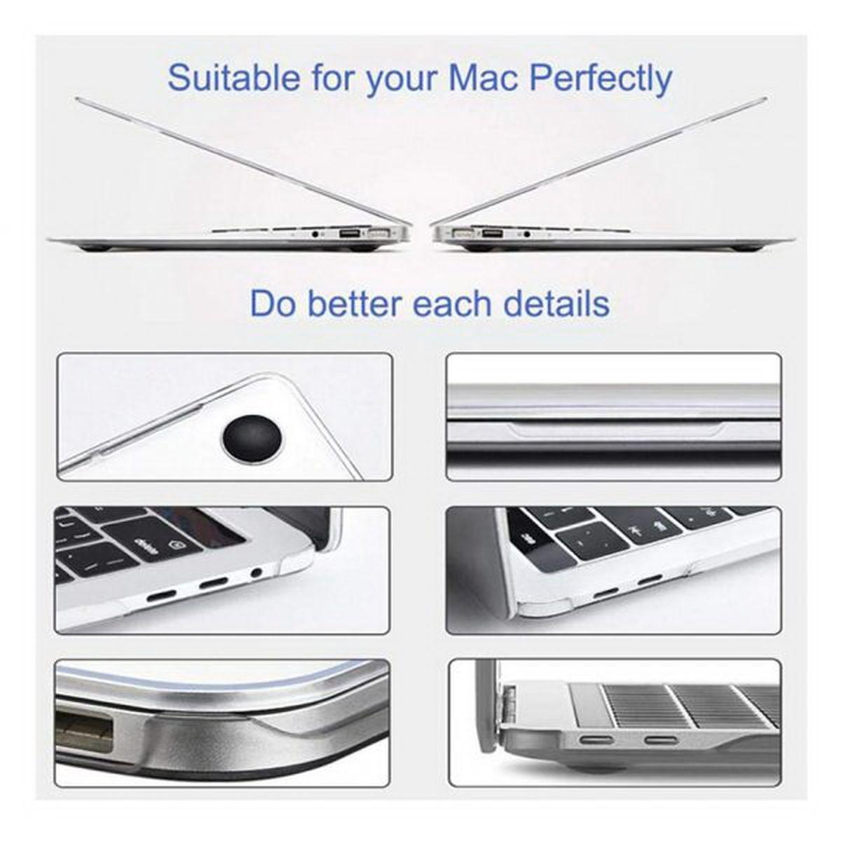 Kép 4/8 - WiWU MacBook Pro 15.4 inch (2016) tok, iSHIELD Hard Shell borító, fehér átlátszó