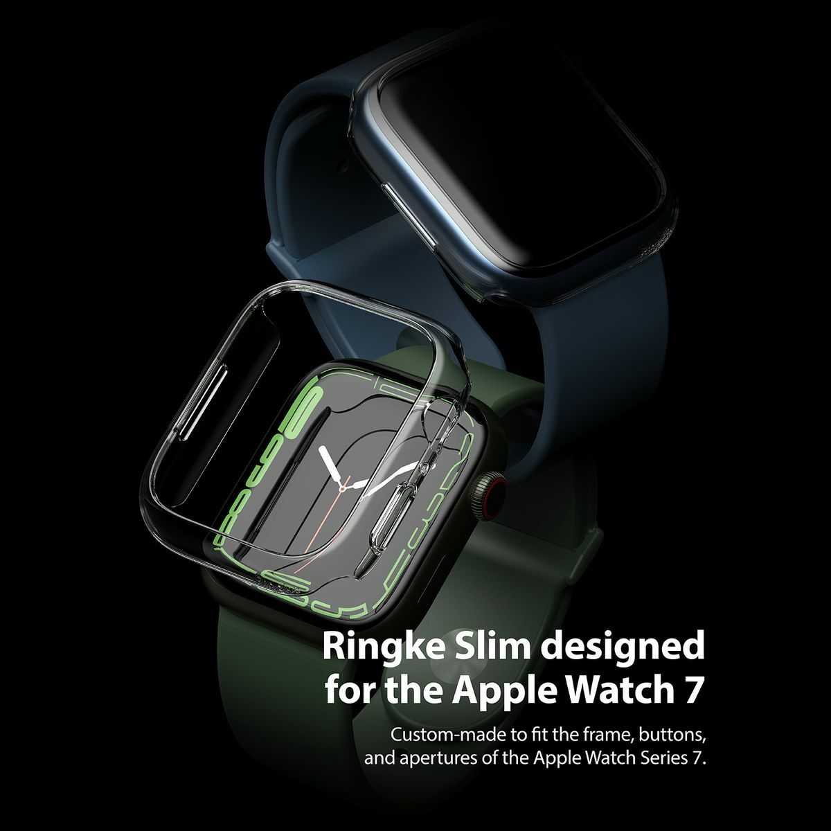 Kép 7/13 - Ringke Watch 7 Series, tok, 41 mm, Slim (2db/csomag), Átlátszó
