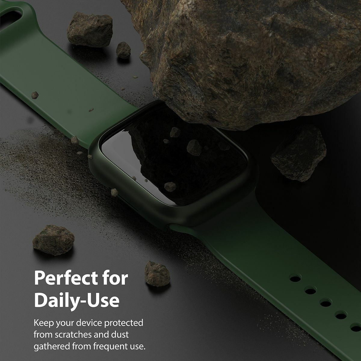 Ringke Watch 7 Series, tok, 41 mm, Slim (2db/csomag), Átlátszó/Sötétzöld