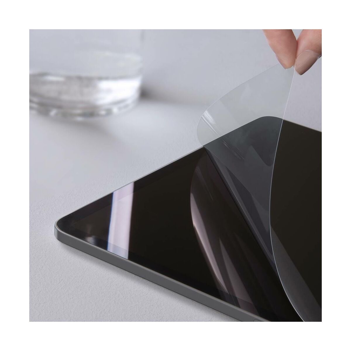 Kép 3/9 - Baseus iPad 10.2" 0.15 mm, kijelzővédő fólia (2019 modell), átlátszó (SGAPIPD-FZK02)