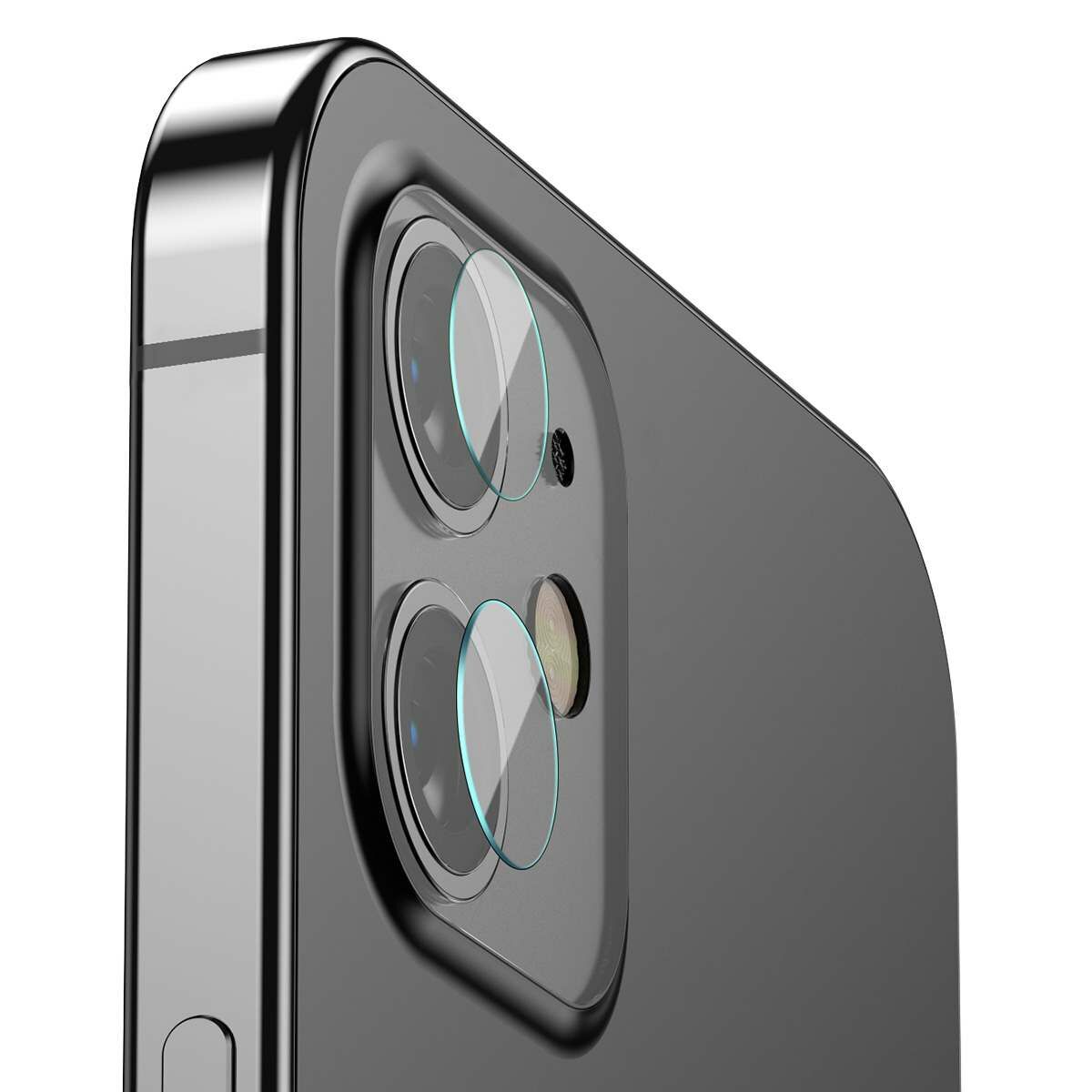Kép 3/18 - Baseus iPhone 12 mini Kamera hátsó lencsevédő 0.25mm (2db / csomag) átlátszó (SGAPIPH54N-JT02)