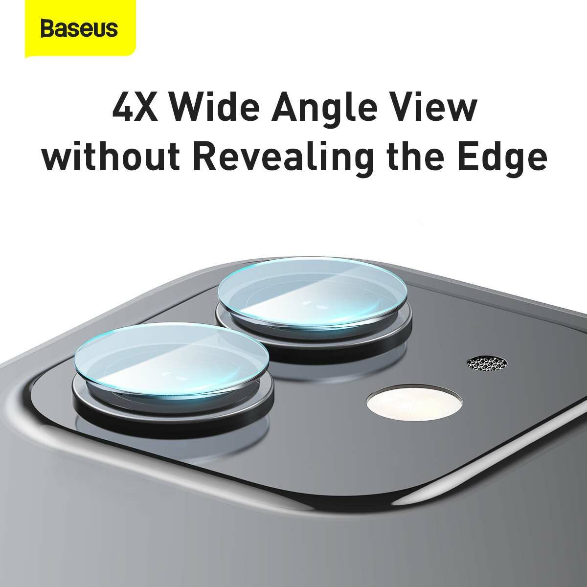 Kép 8/18 - Baseus iPhone 12 mini Kamera hátsó lencsevédő 0.25mm (2db / csomag) átlátszó (SGAPIPH54N-JT02)