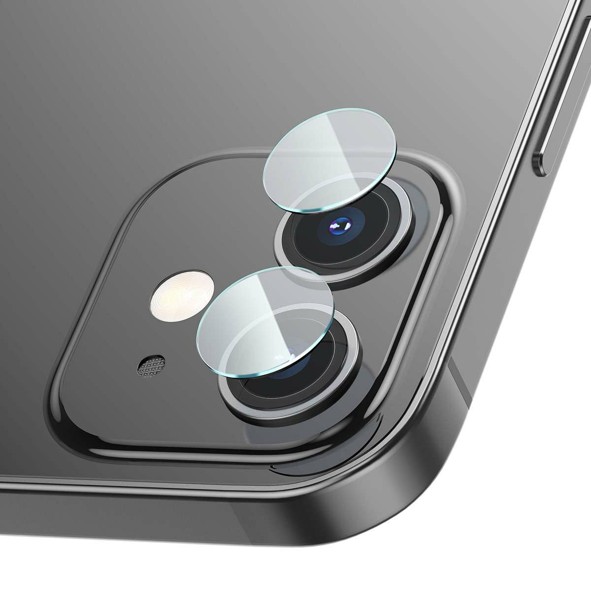 Baseus iPhone 12 mini Kamera hátsó lencsevédő 0.25mm (2db / csomag) átlátszó (SGAPIPH54N-JT02)