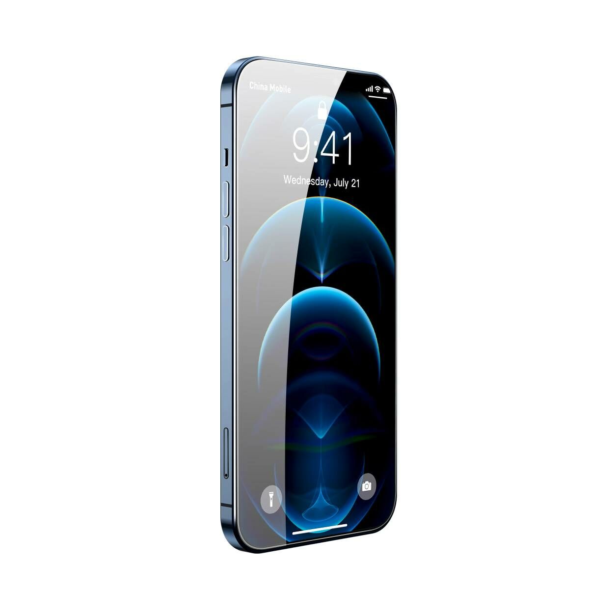 Baseus iPhone 12 mini 0.3 mm, teljes felületre, edzett üveg, betekintés védelem (2db + keret), fekete (SGAPIPH54N-KR01)