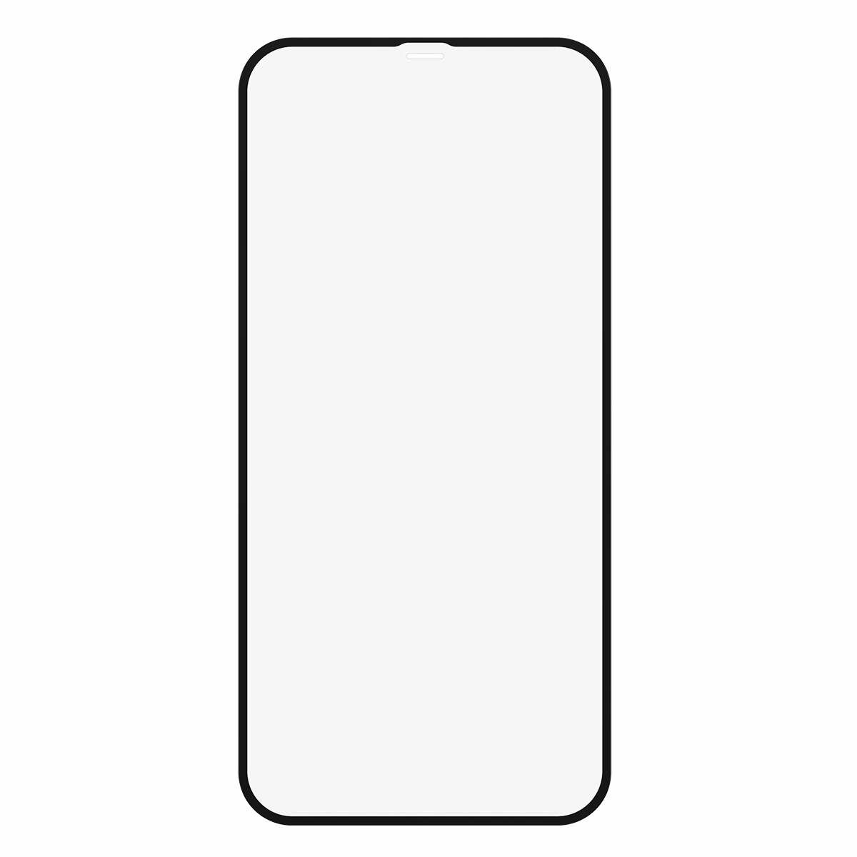 Baseus iPhone 12 mini 0.23 mm, teljes felületre, lekerekített edzett üveg, törés álló szélek (2 db), fekete (SGAPIPH54N-PE01)