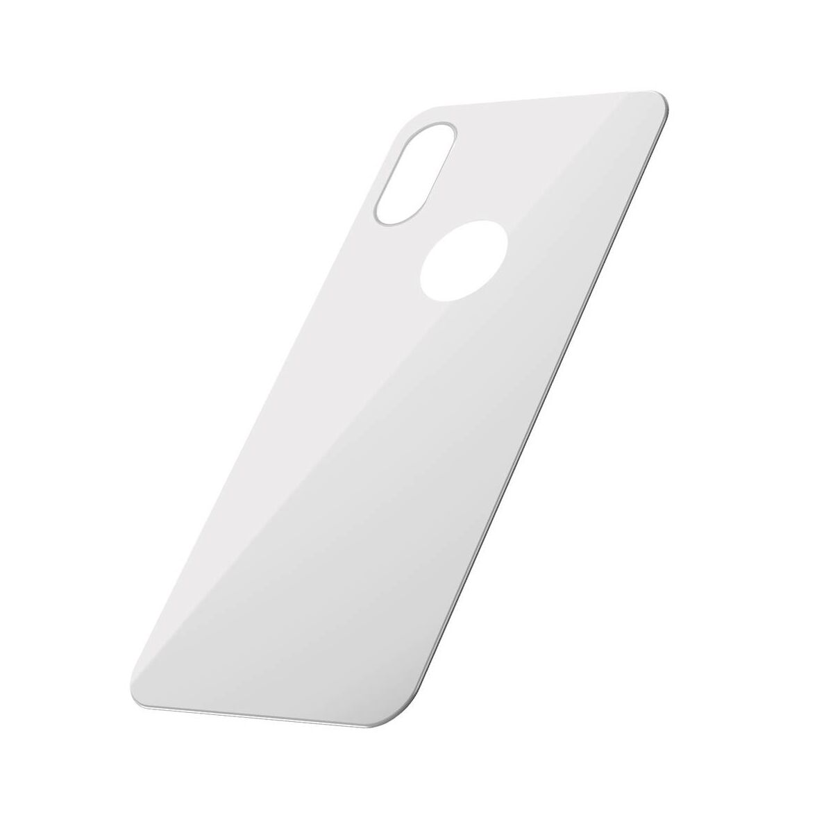 Kép 3/9 - Baseus iPhone XS (5.8") 0.3 mm, teljes lefedésre edzett üveg hátlap védő fólia, fehér (SGAPIPH58-BM02)