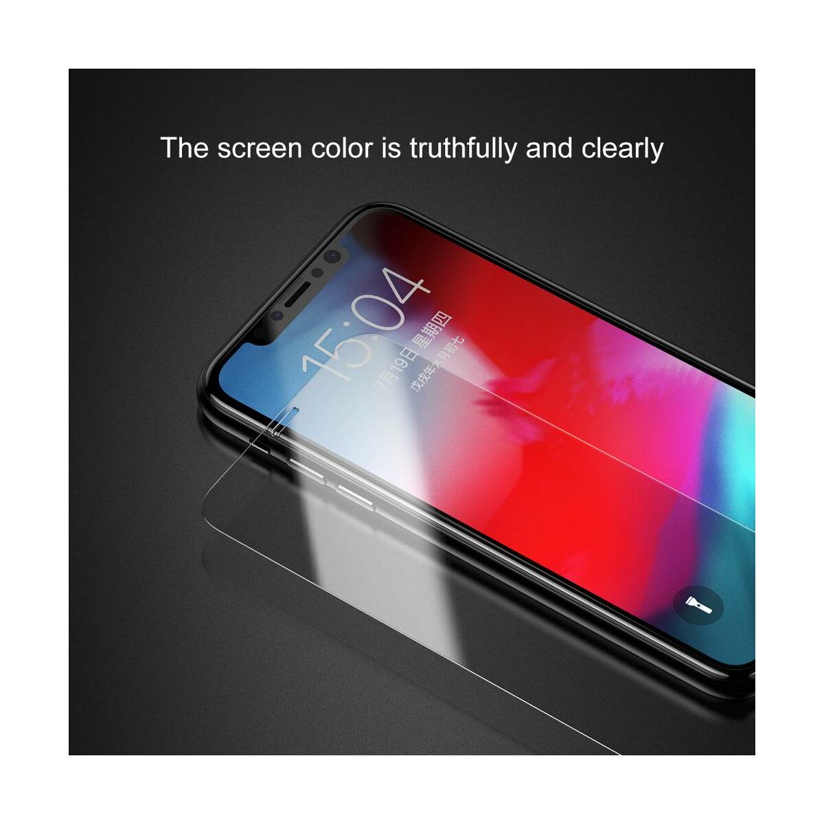 Kép 6/9 - Baseus iPhone XS (5.8") 0.3 mm, kijelzővédő üvegfólia (előlap + hátlap), átlátszó (SGAPIPH58-TZ02)