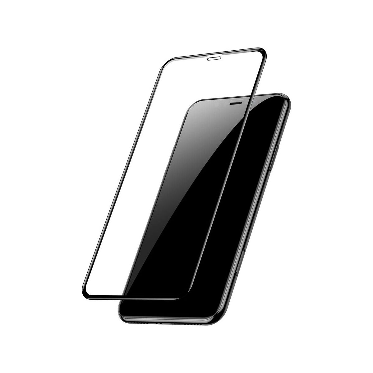 Kép 3/13 - Baseus iPhone 11 Pro (5.8") 0.3 mm, teljes felületre, (2db a csomagban) edzett üveg, fekete (SGAPIPH58S-KC01)