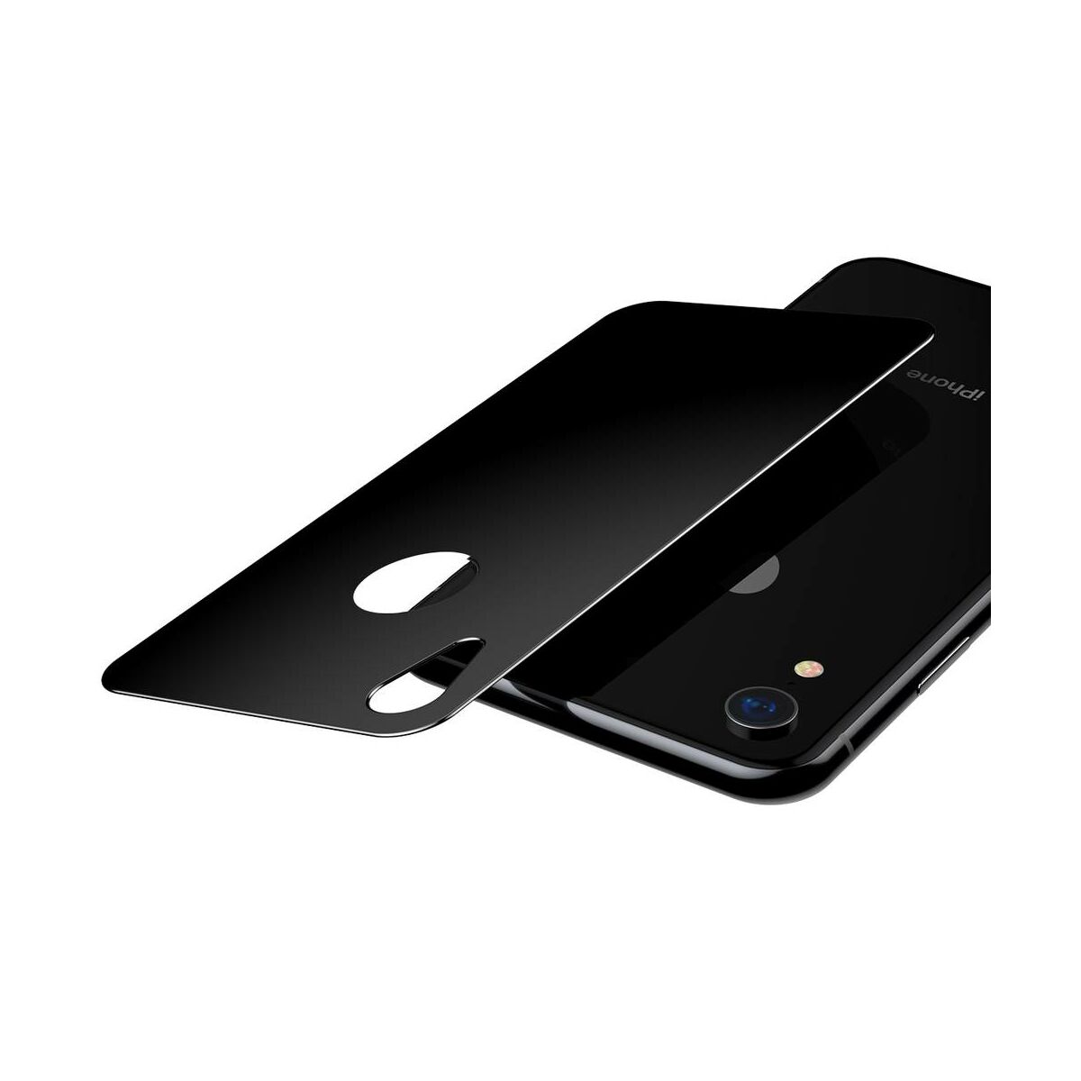 Kép 4/9 - Baseus iPhone XR/ 11 (6.1") 0.3 mm, teljes felületre edzett üveg hátlap védő fólia, fekete (SGAPIPH61-BM01)
