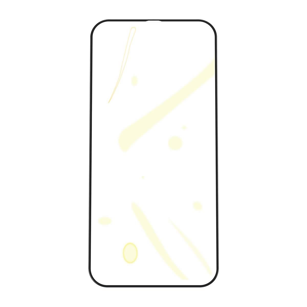 Kép 2/16 - Baseus iPhone 12/12 Pro 0.25 mm, teljes fefületre, edzett üveg (2db), fekete (SGAPIPH61P-KC01)