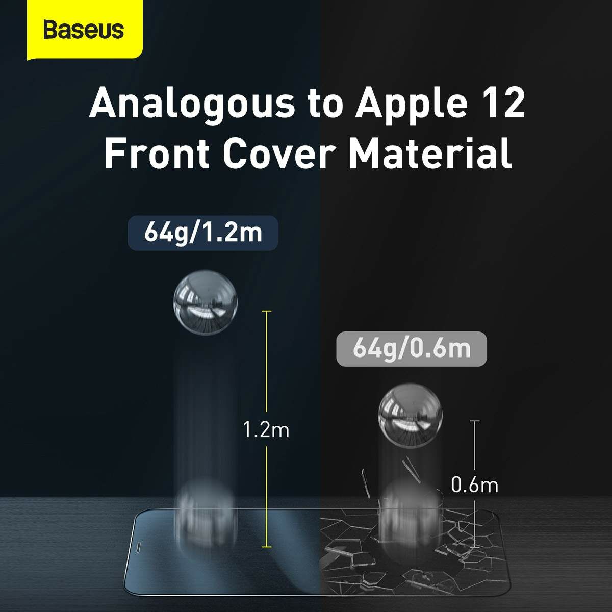 Kép 7/12 - Baseus iPhone 12/12 Pro 0.3 mm, teljes felületre Super porcelán kristály Edzett üvegfólia (2db/doboz) átlátszó (SGAPIPH61P-LI02)