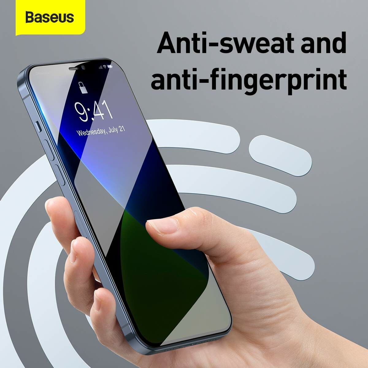 Baseus iPhone 12/ 12 Pro 0.3 mm, teljes felületre lekerekített edzett üveg, betekintés védelem (2db), fekete (SGAPIPH61P-TG01)