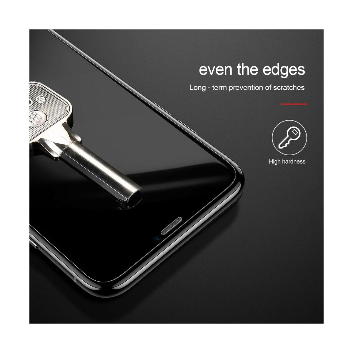 Kép 4/10 - Baseus iPhone XS Max (6.5") 0.15 mm, edzett üveg kijelzővédő fólia, átlátszó (SGAPIPH65-GS02)