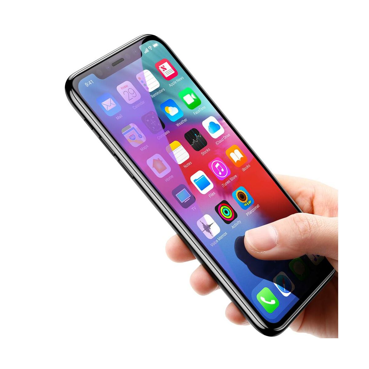 Kép 4/10 - Baseus iPhone XS Max (6.5") 0.3 mm, teljes felületre kékfény szűrős, edzett üveg kijelzővédő fólia, fekete (SGAPIPH65-KD01)