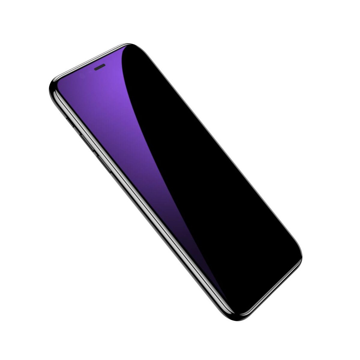Baseus iPhone 11 Pro Max (6.5") 0.3 mm, teljes felületre, kékfény szűrős (2db a csomagban) edzett üveg, fekete (SGAPIPH65S-KD01)