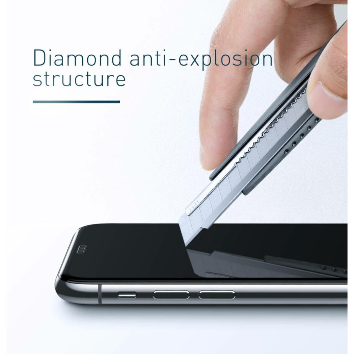 Baseus iPhone 11 Pro Max (6.5") 0.23 mm, teljes felületre lekerekített edzett üveg betekeintés és por védelem (2db), fekete (SGAPIPH65S-WC01