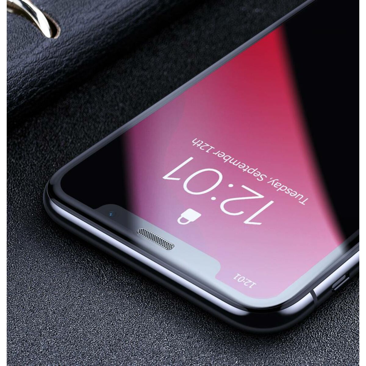 Kép 6/13 - Baseus iPhone 11 Pro Max (6.5") 0.23 mm, teljes felületre lekerekített edzett üveg betekeintés és por védelem (2db), fekete (SGAPIPH65S-WC01