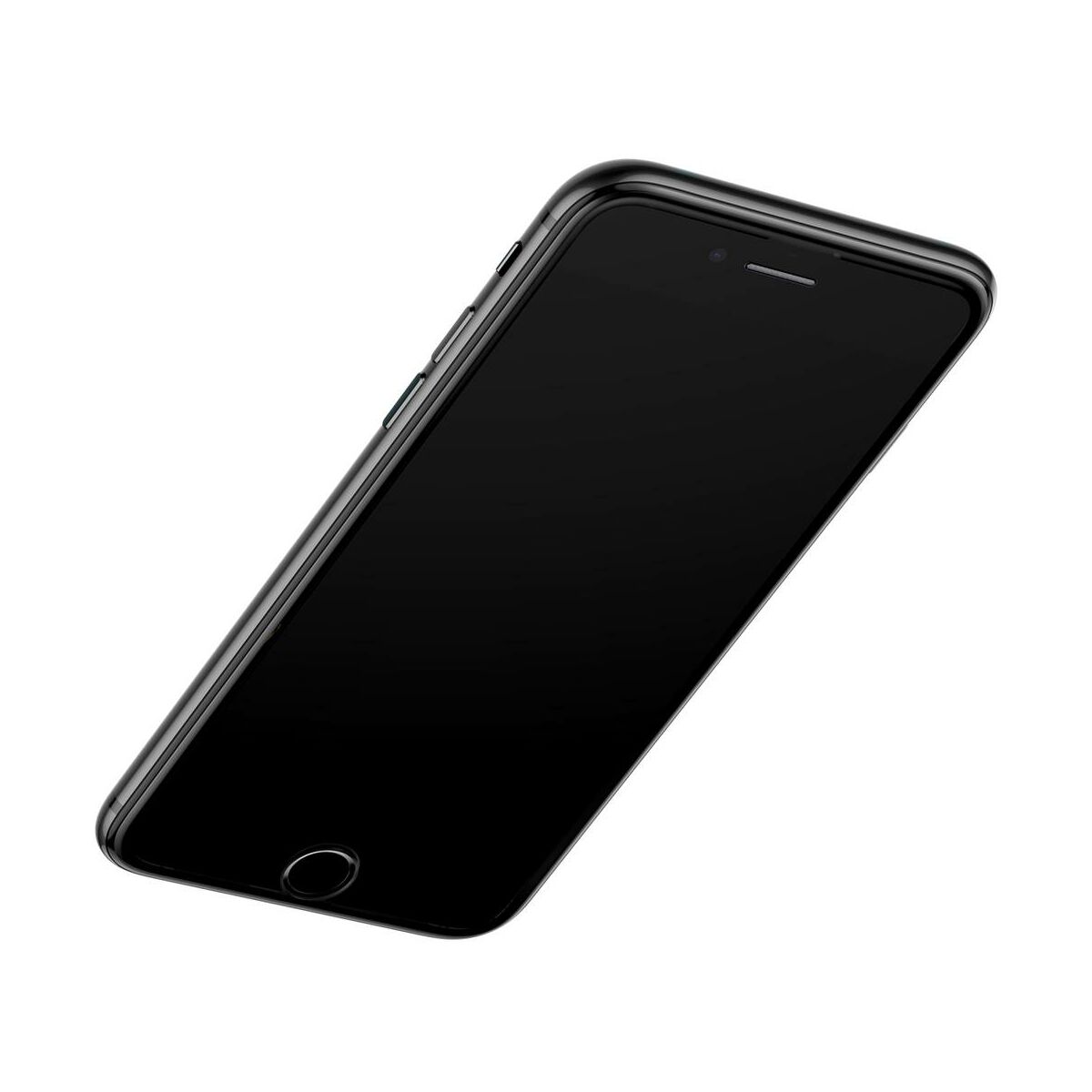 Baseus iPhone 8/7/6 Plus 0.23 mm, teljes felületre lekerekített edzett üveg por elleni védelem, fekete (SGAPIPH8P-WA01)