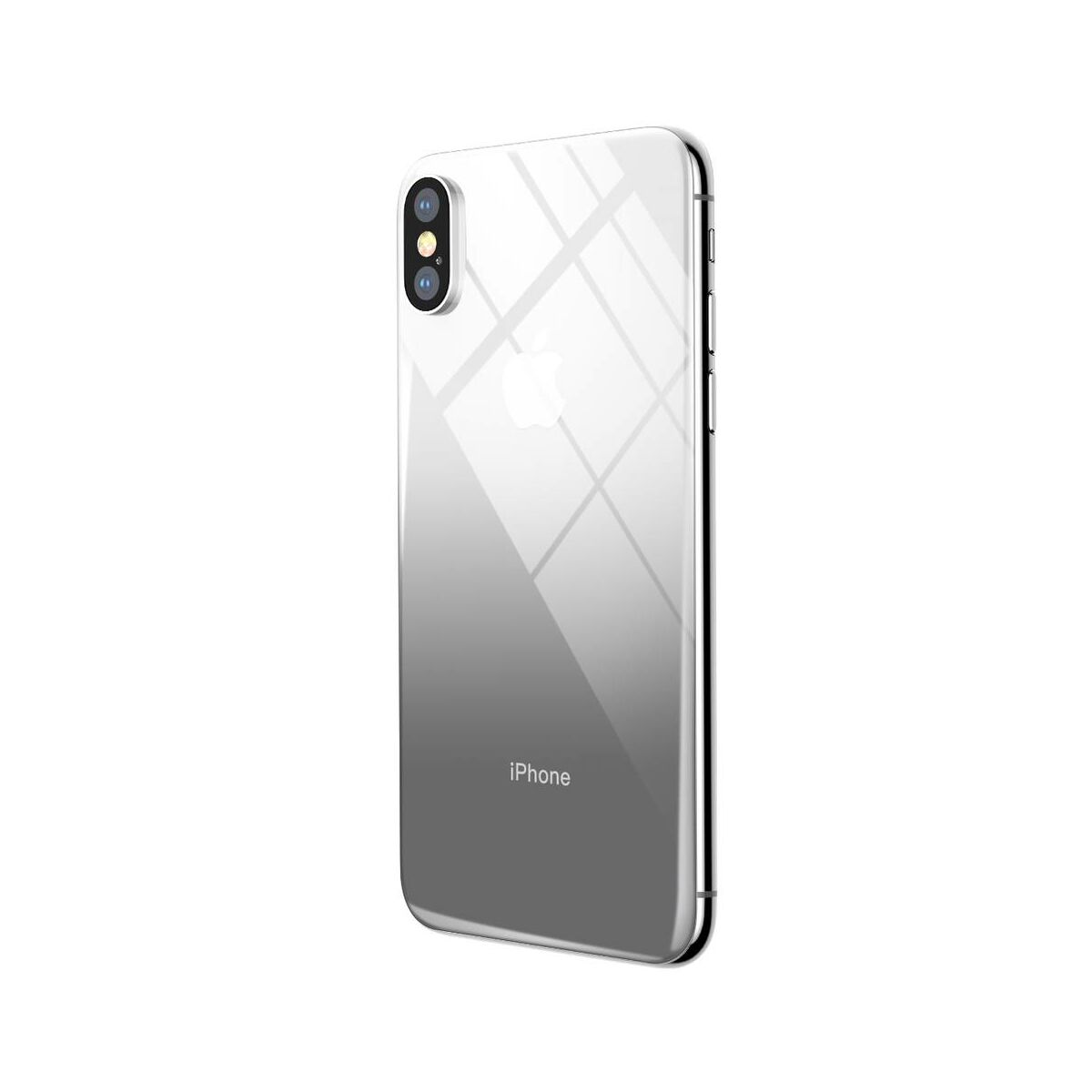 Kép 9/9 - Baseus iPhone X/XS (5.8") 0.3 mm, színezett hátlap edzett üveg fólia, fekete (SGAPIPHX-GR01)