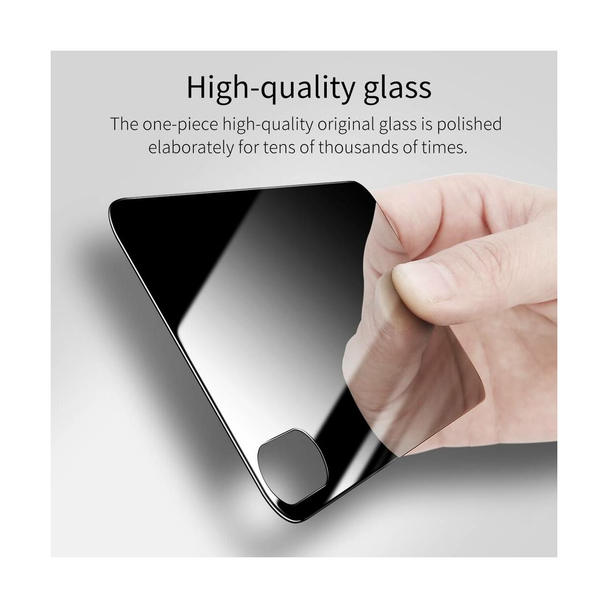 Baseus iPhone X/XS (5.8") 0.3 mm, Üveg fólia szett (előlap + hátlap), átlátszó (SGAPIPHX-TZ02)